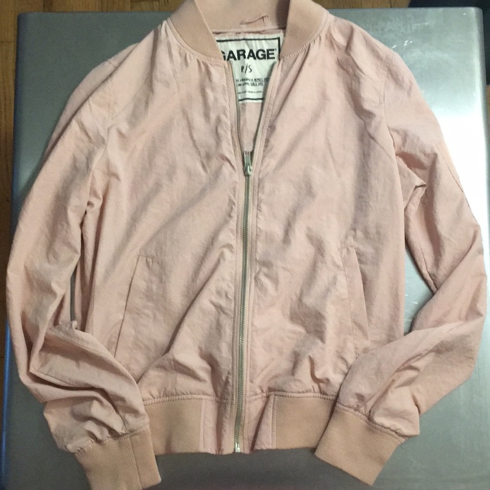 Garage Light Pink Bomber Jacket